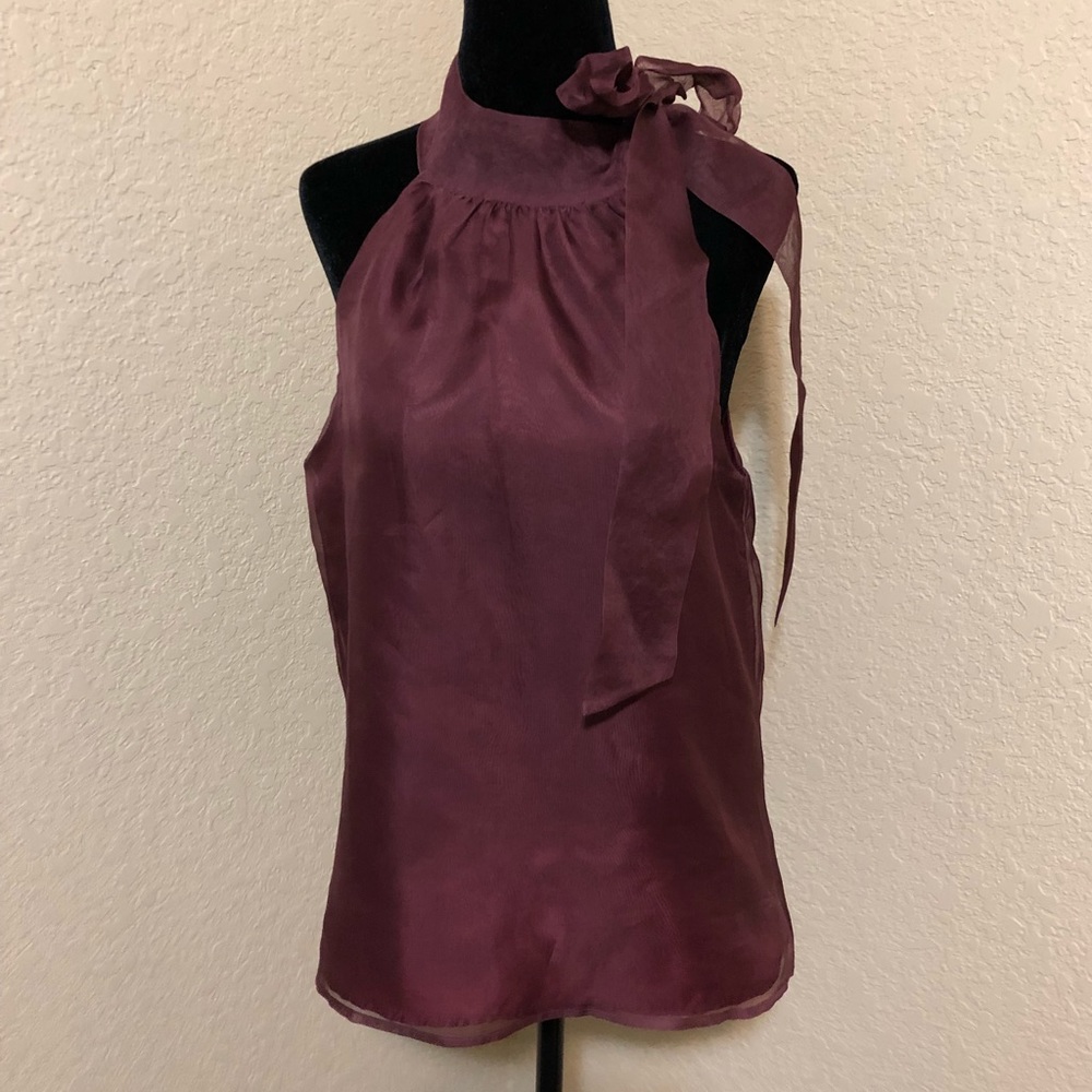 Forever 21 Maroon Silk Top